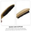 TOVINANNA 3-Piece Wild Boar Bristle Beard Brushes with Long Wooden Handles view 3