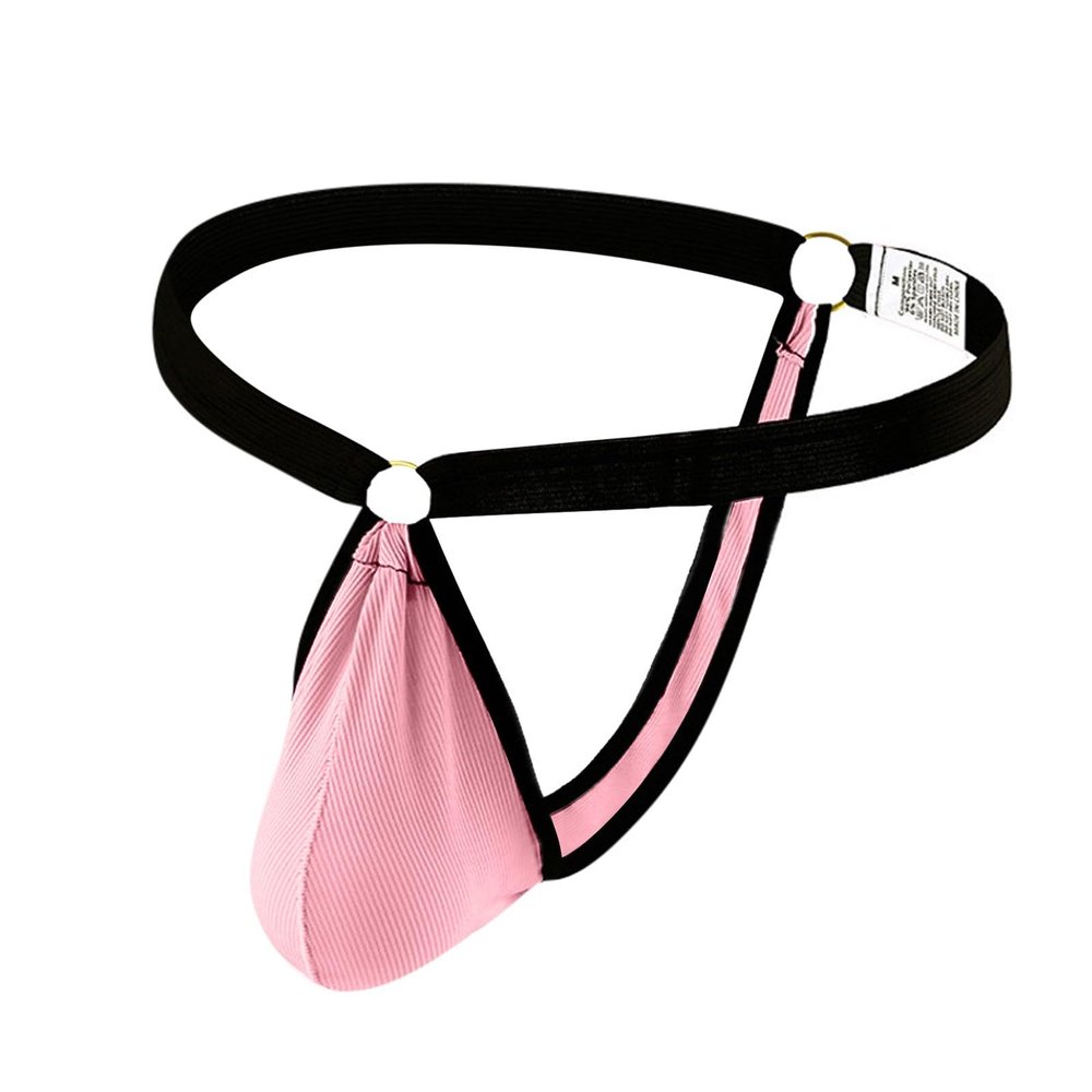 Generic Men's Briefs, Breathable Transparent Sexy String Thong Underwear (A2-Red, M)