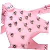Pink PU Studded Dog Harness for Pit Bull Terriers view 4