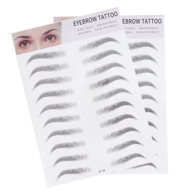 Black Eyebrow Tattoo Paper Stencils for Beginners