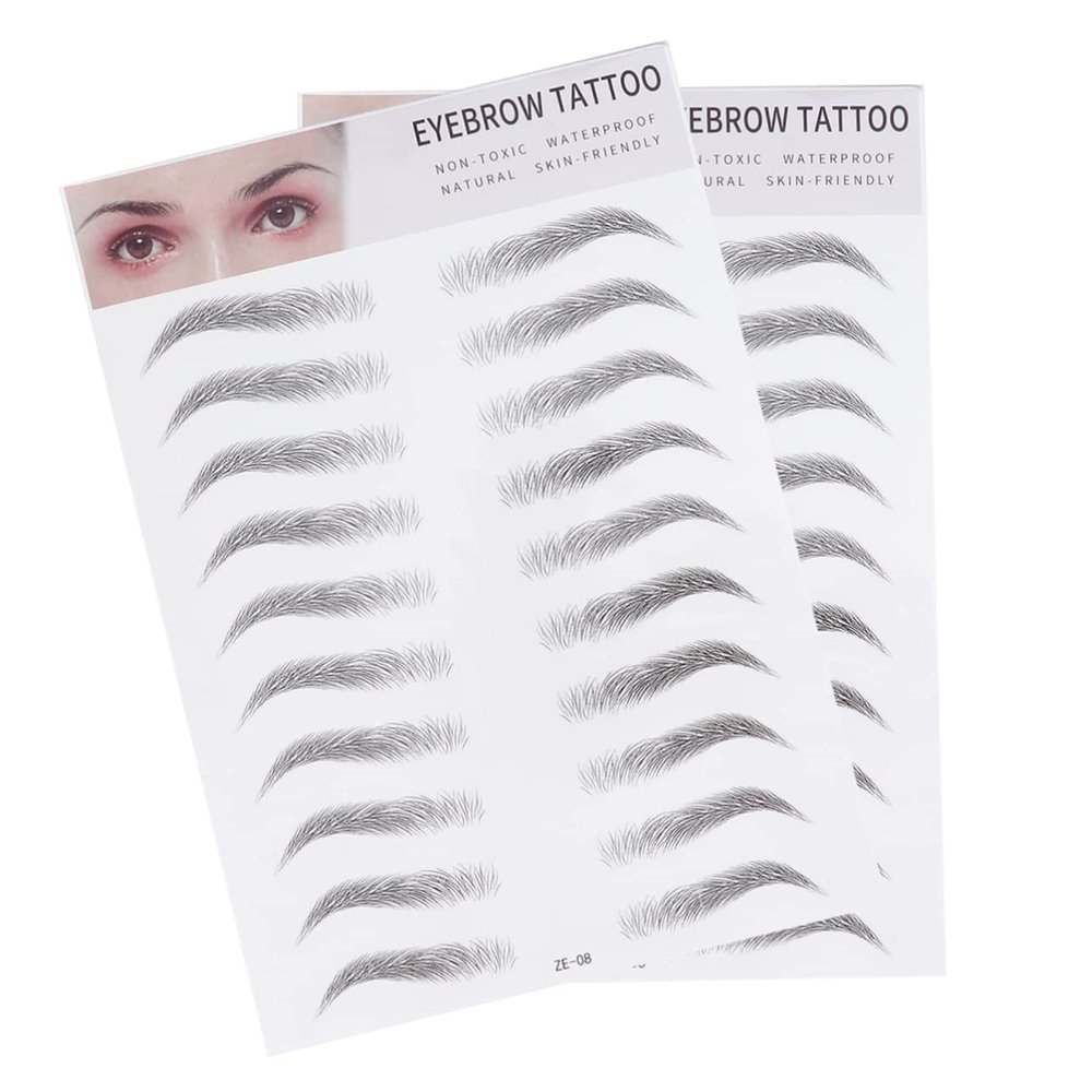 Black Eyebrow Tattoo Paper Stencils for Beginners