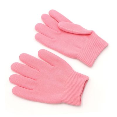Cosmetic Gloves, 1 Pair, Natural Gel and Fiber, Pink