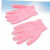 Cosmetic Gloves, 1 Pair, Natural Gel and Fiber, Pink view 3