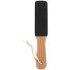 minkissy Double-Sided Foot File with Wooden Handle view 1