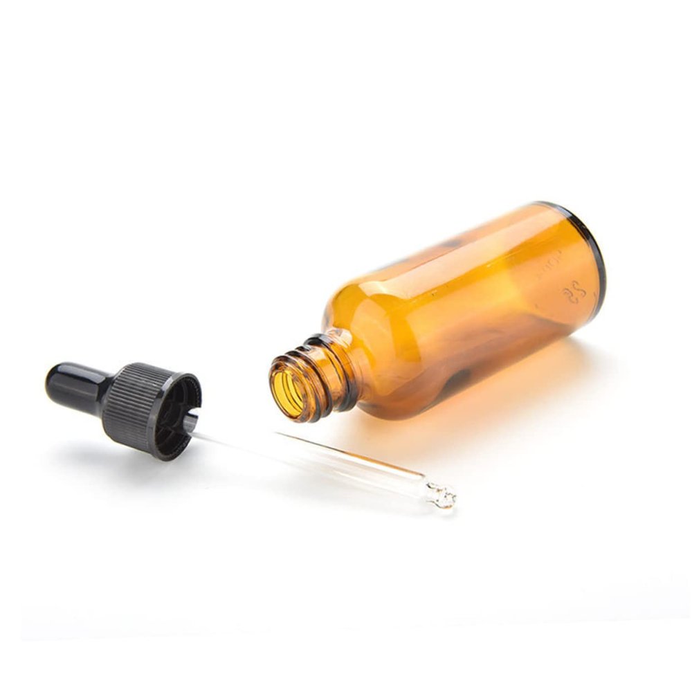 minkissy 100ml Refillable Glass Bottle with Dropper for Essential Oils