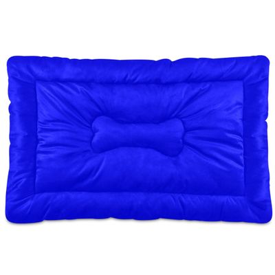 Soft, Comfortable Dog Bed Mat with Non-Slip Base, Washable, Blue