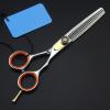 Professional 6-Inch Japanese 440C Steel Hair Cutting and Thinning Scissors Set view 3