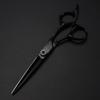 6-Inch Hair Cutting Scissors, Professional Japanese 440C Steel, Black Hairdressing and Thinning Shears Set view 4