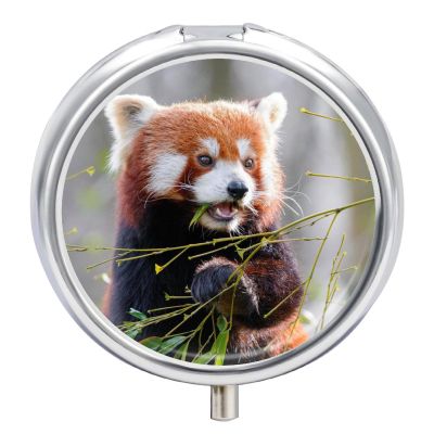 Red Panda Pill Box, 3 Compartments, Morning, Noon & Evening, 5 cm