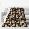 Anceky German Shepherd Throw Blanket for All Seasons, Anti-Pilling Flannel, Ultra-Soft Microfiber, for Bed, Couch, and Travel view 1