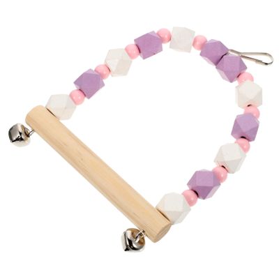 Yardwe Wooden Bird Swing Toy