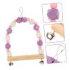 Yardwe Wooden Bird Swing Toy view 2