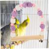 Yardwe Wooden Bird Swing Toy view 3