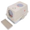 Extra-Large Stainless Steel Enclosed Cat Litter Box with Top Entry, Khaki view 2