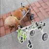 Dog Wheelchair Cart for Puppies and Dogs, Adjustable 4-Wheel Pet Bicycle Trailer, All-Terrain Mobility Cart for Injured Small Dogs, Front (M) view 1