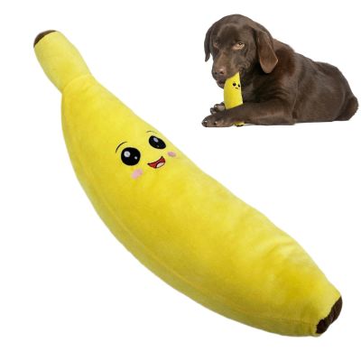 Banana Dog Toy Squeaker