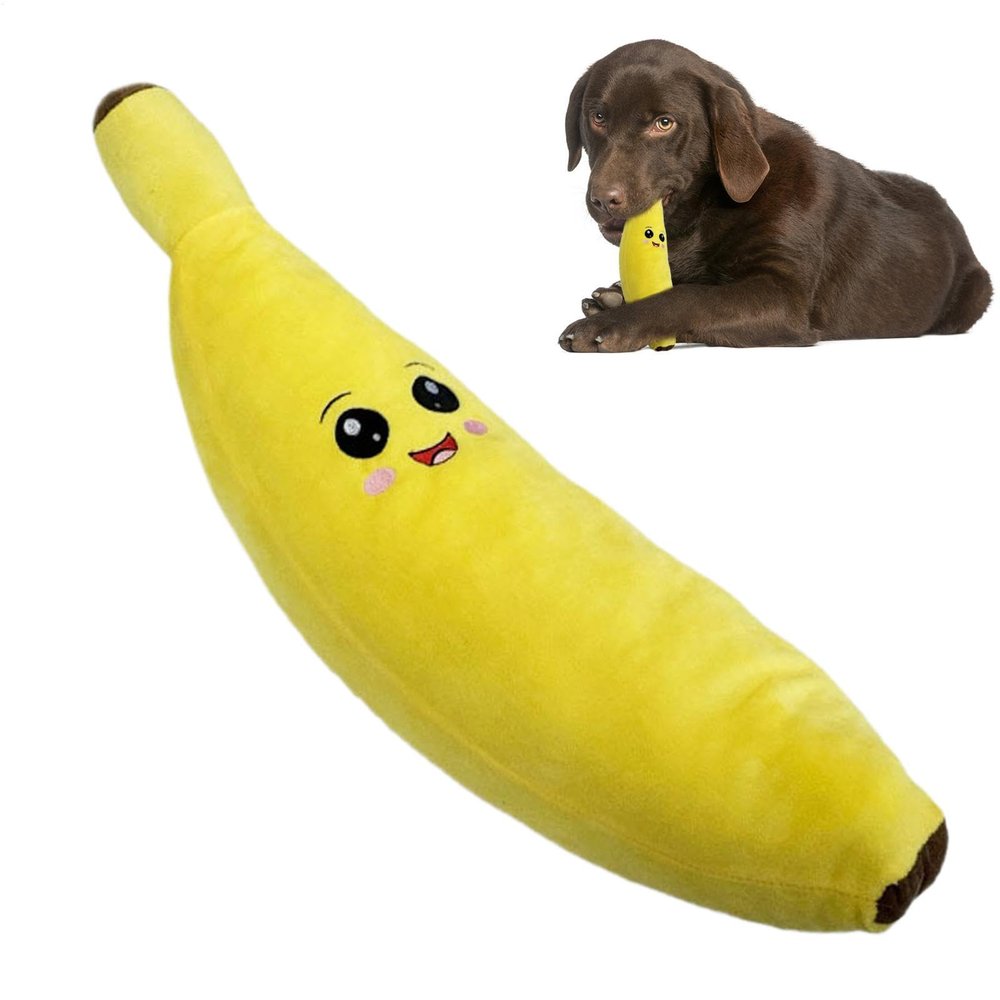 Banana Dog Toy Squeaker