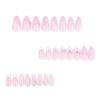 24 Almond Press-On Nails with Flowers and 3D Bows view 4