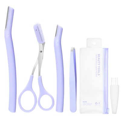 Eyebrow Grooming Set with Trimmer and Scissors for Women