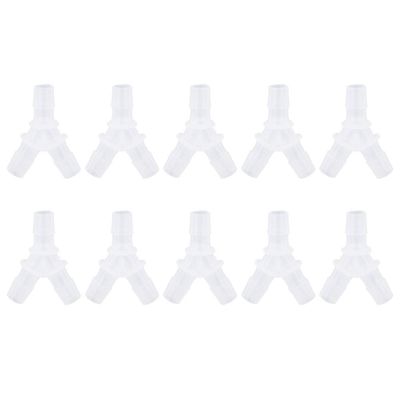 Bognajin 10-Pack Soft Hose Connectors, Y-Connector for Aquarium Air Pump