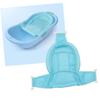 KAILIKETIY Baby Bathtub Seat, Random Color, Polyester Support Net, Blue, with Button view 3