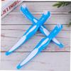 3-Piece Denture Brushes, Blue, Plastic, Double-Headed view 3