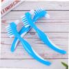 3-Piece Denture Brushes, Blue, Plastic, Double-Headed view 4
