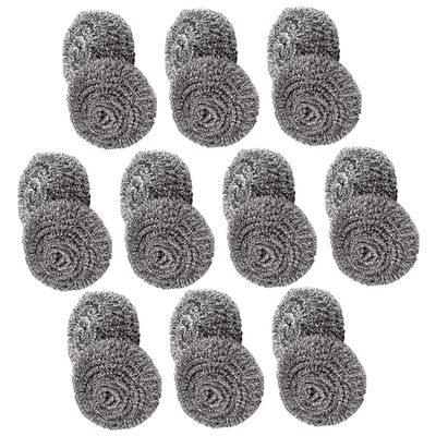 HOMOCONO Steel Wool Scrubbers, 20-Pack