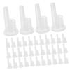 Generic 200-Piece Essential Oil Bottle Dropper Set, Transparent PP view 1