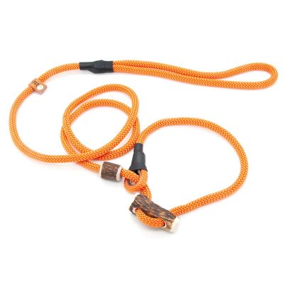 Retriever/Moxon Leash Sporty Style | Durable 6 mm Rope Dog Leash with Clamp & Collar Function