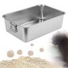 FewNvWa Open Cat Litter Box for Pets, Suitable for All Cat Breeds, L view 4