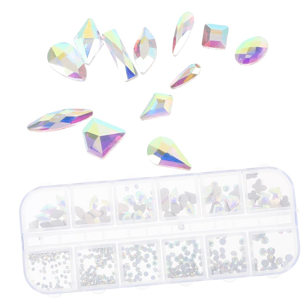 HAPINARY Flat-Back Nail Charms and Rhinestones