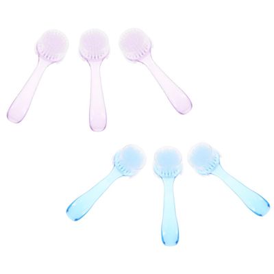 6 Manual Facial Cleansing Brushes with Handles