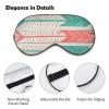Coral and Teal Arrows Sleep Mask view 3