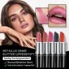 Anglicolor Black Metallic Glitter Lipstick, Glossy view 2