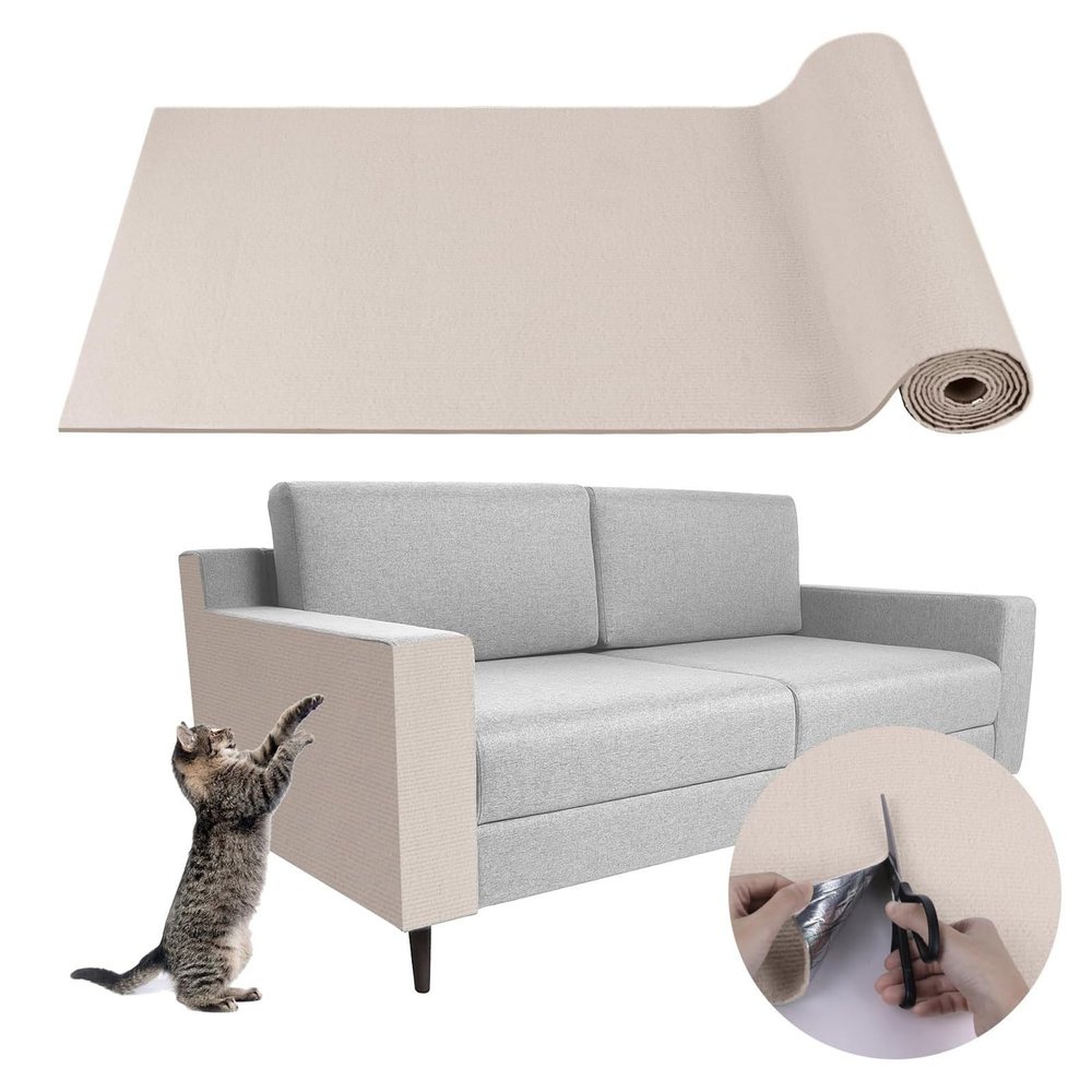 Self-Adhesive Cat Scratching Mat, 30 x 30 cm