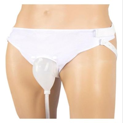 Urine Bag Underwear with 2 Bags, Reusable Silicone Urinal