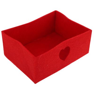 Lurrose 2-Pack Red Fabric Valentine’s Day Candy Gift Boxes