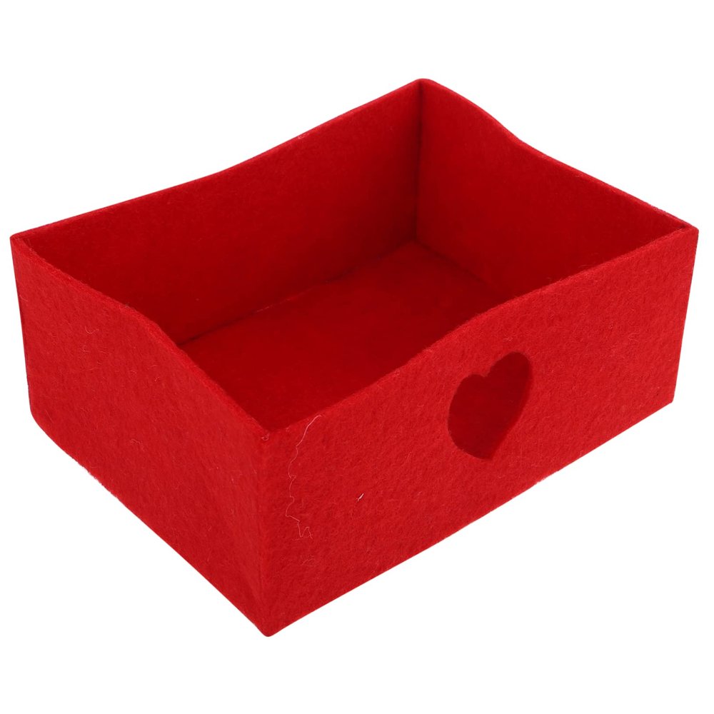 Lurrose 2-Pack Red Fabric Valentine’s Day Candy Gift Boxes