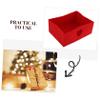 Lurrose 2-Pack Red Fabric Valentine’s Day Candy Gift Boxes view 3