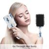 Watercolor Stars White Hair Massage Brush, Antistatic Women's Comb, Travel Hair Brush view 4