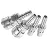 Pneumatic Straight Connectors, 2-Piece, 8 mm, Steel and Zinc Alloy view 1