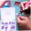 VINTORKY 32-Piece Purple Sanding Bands for Nail Drill view 2