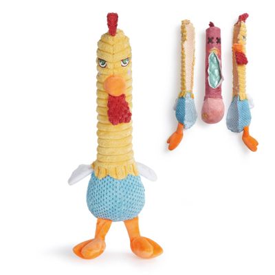 Nocciola Squeaky Chicken Dog Toy