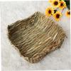 HAPINARY Woven Straw Grass Bed for Small Pets, Hamster Nest view 2