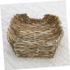 HAPINARY Woven Straw Grass Bed for Small Pets, Hamster Nest view 3