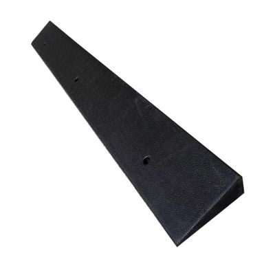 Generic Rubber Curb Ramp, Portable Solid-Rubber Threshold Ramp, 100 x 12 x 5 cm