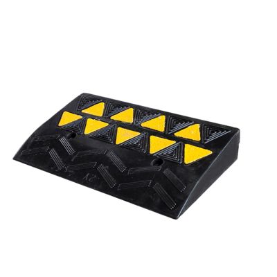 Generic Rubber Curb Ramp, Non-Slip Threshold Ramp, 50 x 28 x 8 cm