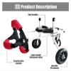 HEIDOUOZ Dog Wheelchair, 2-Wheel Cart for Dogs with Hind-Leg Disabilities, Size XS LW view 4