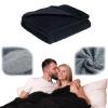 Waterproof Intimacy Blanket, Double-Sided Flannel, Cotton and Sherpa, Multifunctional Waterproof Dog Blanket for Sofa, Mattress and Furniture Protection (Black, XS (50, view 1